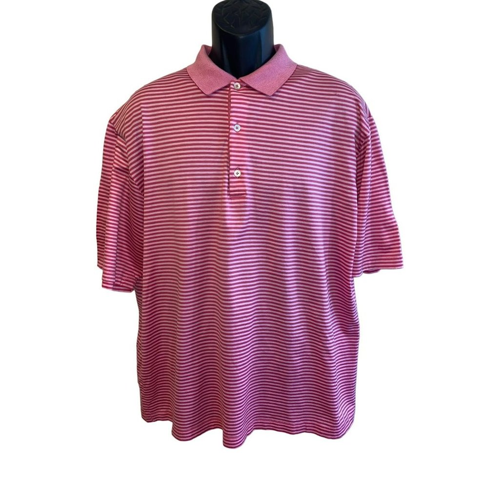 Bobby Jones Golf Polo Pink Striped Size XL